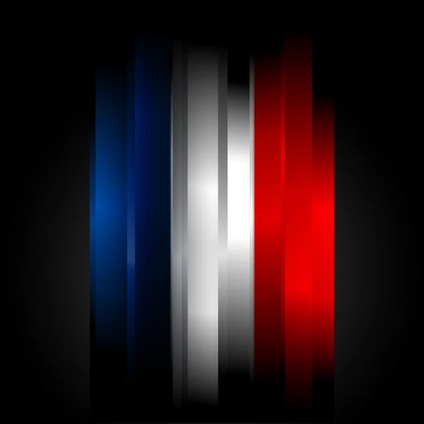 Futuristické abstraktní barvy vlajky Francie — Stock fotografie