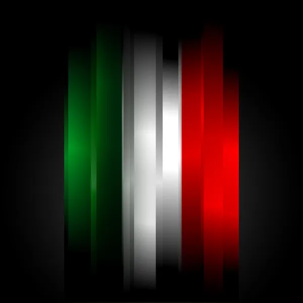 Futuristické abstraktní barvy italské vlajky — Stock fotografie