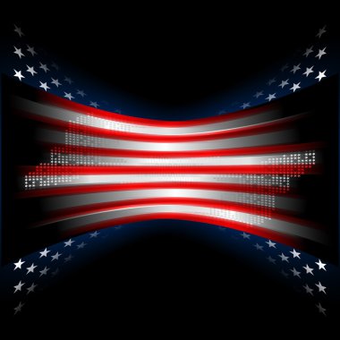 Stars and Stripes american flag clipart