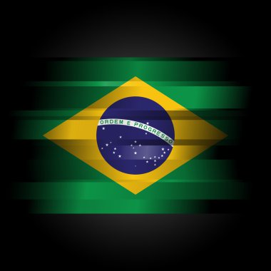 soyut brazillian bayrağı siyah