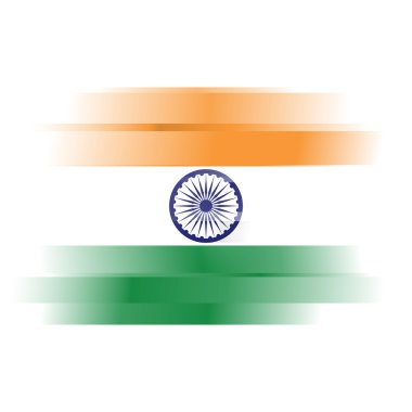 Hindistan soyut bayrak beyaz
