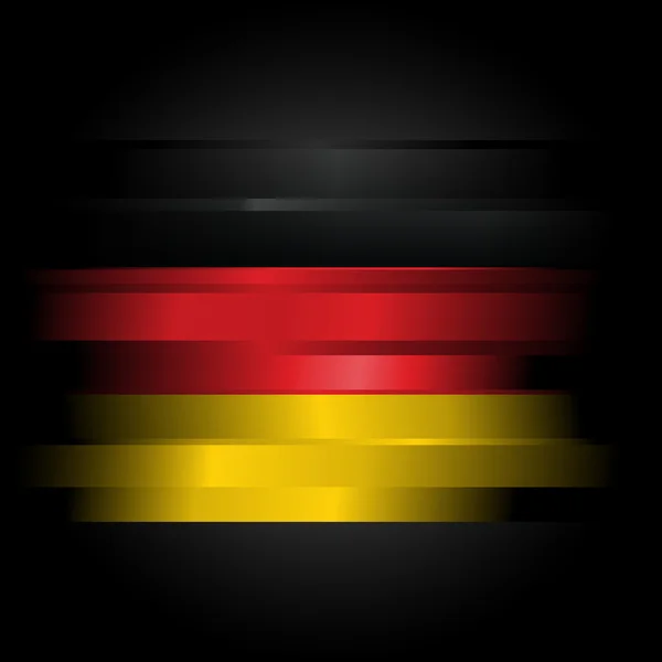 Abstracte vlag van Duitsland op zwart — Stockfoto