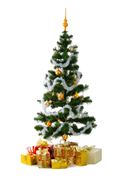 Χριστουγεννιάτικο δέντρο με δώρα — Φωτογραφία Αρχείου