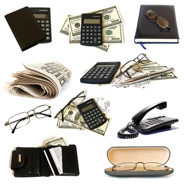 Samling av business objects — Stockfoto