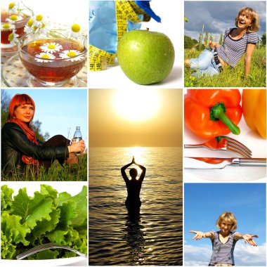 Healthy lifestyle concept clipart