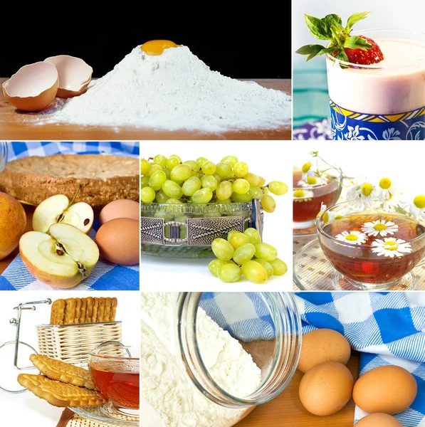 Desserter collage — Stockfoto