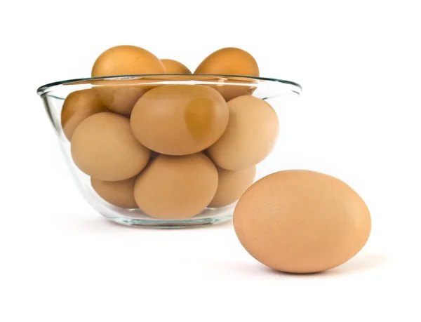 Uova su sfondo bianco — Foto Stock
