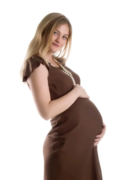 Hamile genç kadın — Stok fotoğraf