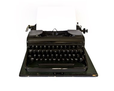 Old typewriter clipart