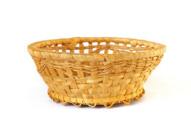 Woven basket isolated clipart