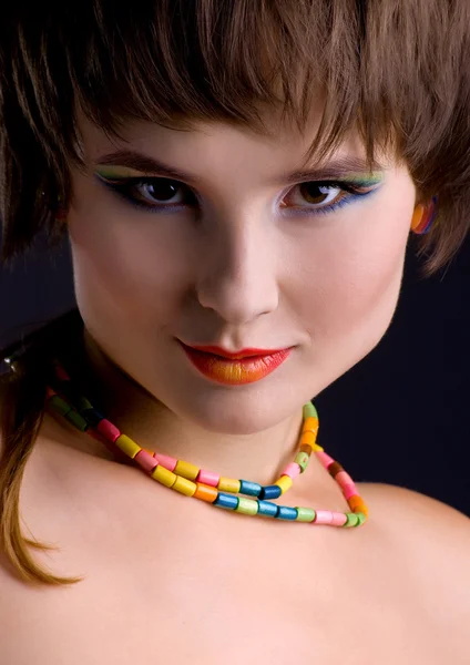 Jovens mulheres bonitas close-up — Fotografia de Stock
