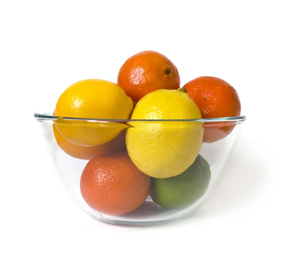 Bowl of citrus fruits — Stock Photo, Image