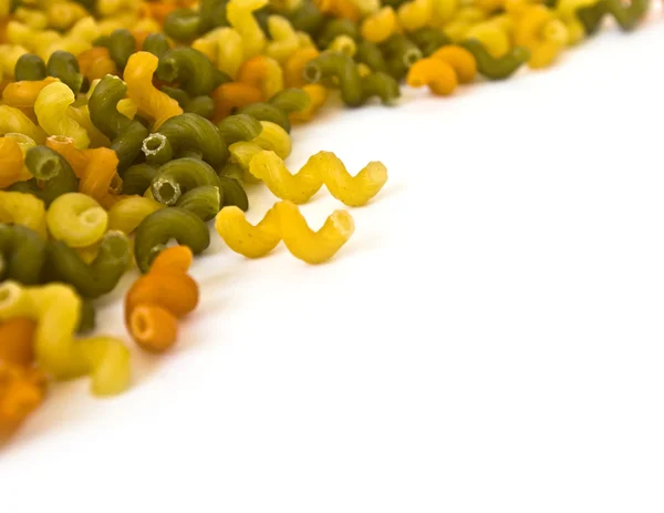 Quadro de macarrão colorido Foco suave — Fotografia de Stock