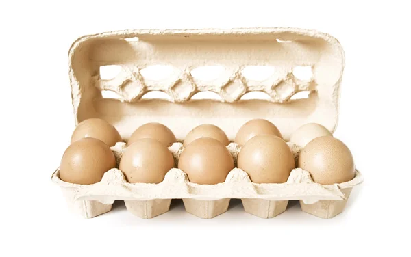 白に隔離された卵 — ストック写真