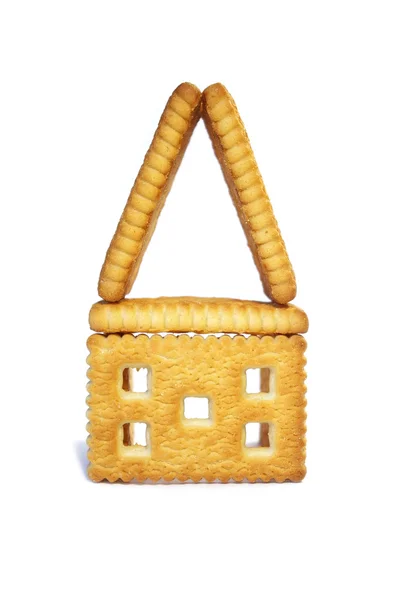 House from cookies isolated — Stock Photo, Image