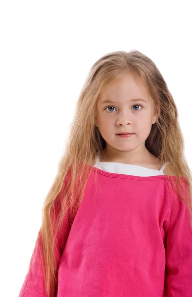 Bambina con i capelli lunghi — Foto Stock