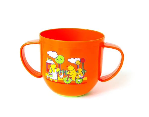 Оранжевая чашка — стоковое фото