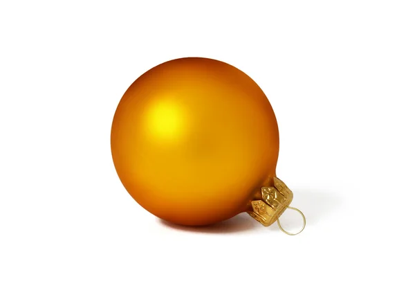 Esfera laranja em um fundo branco — Fotografia de Stock