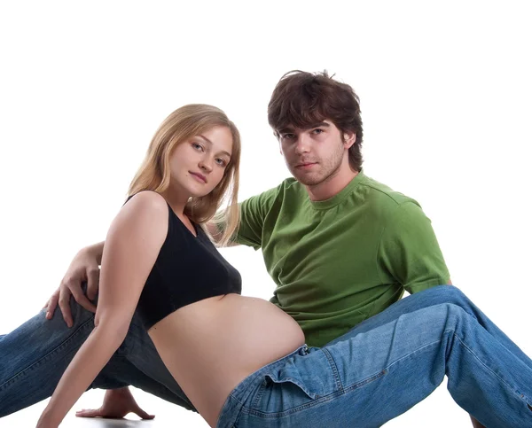 Έγκυος και ο σύζυγός της — Φωτογραφία Αρχείου