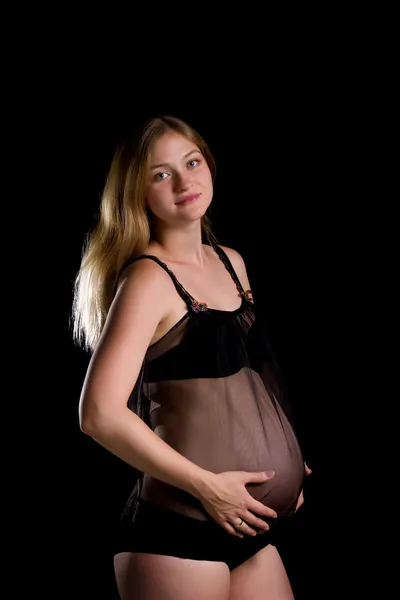 Сексуальная беременная женщина — стоковое фото