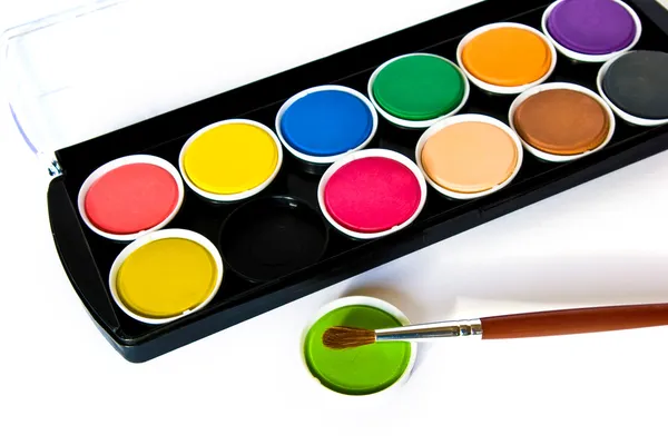 Watercolors on white background — Stock Photo, Image
