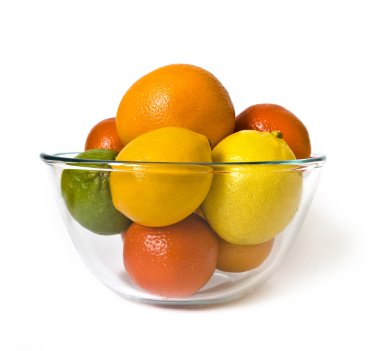 Bowl of citrus clipart