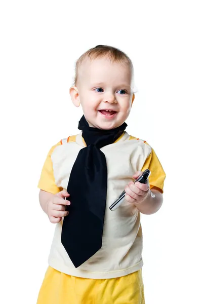 Little boy with the phone — Stock Photo, Image