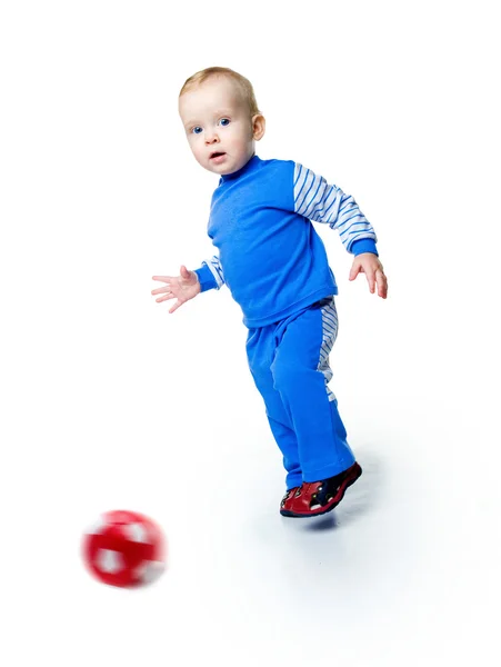Little boy with the ball — Stock Photo, Image