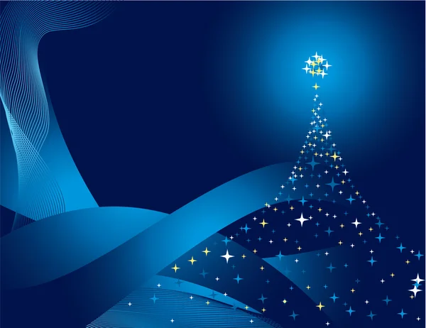 Pin bleu Noël — Image vectorielle