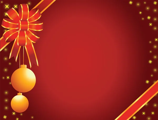 Noel arc rouge avec jouets — Image vectorielle