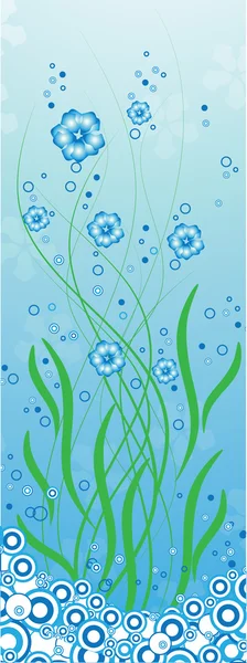 Синій Весняні квіти — стоковий вектор