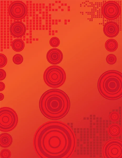 Rote Kreise — Stockvektor
