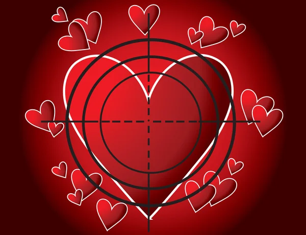 Καρδιά-στόχο — Διανυσματικό Αρχείο