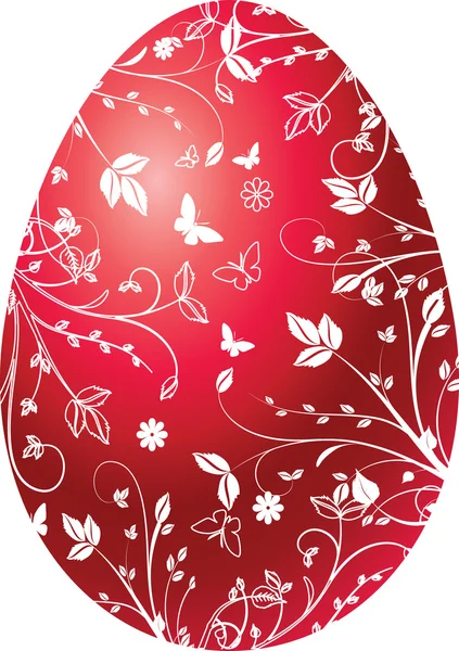 Wielkanocne czerwone jajko — Wektor stockowy