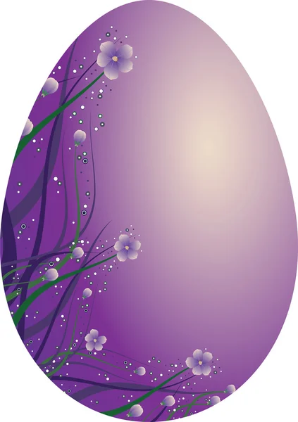 Violet egg — Stock Vector