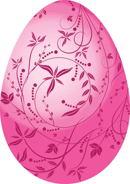 Rózsaszín tojás — Stock Vector