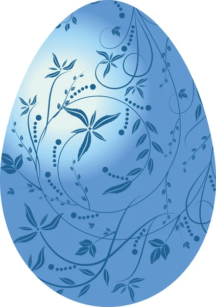 Kék tojás — Stock Vector