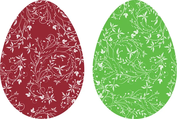 Ägg med mönster — Stock vektor