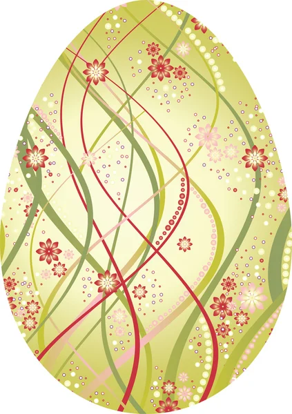 Huevo con flor — Archivo Imágenes Vectoriales