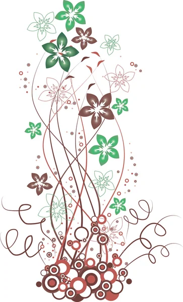 緑の花 — ストックベクタ