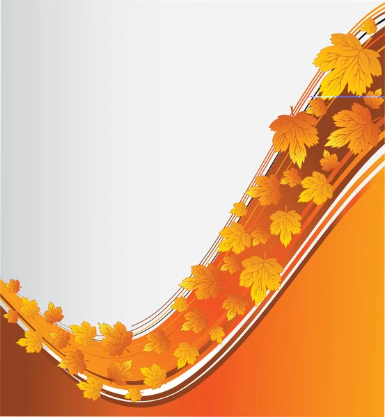 Podzimní vlna — Stockový vektor