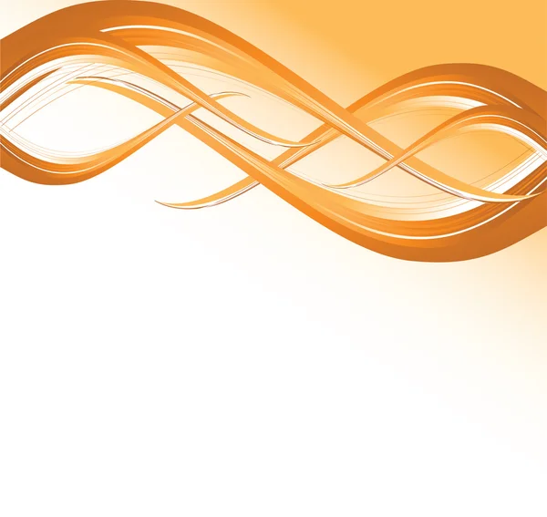 Оранжевый волновой фон — стоковый вектор