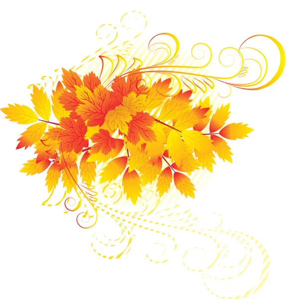 Padrão de folhas de outono — Vetor de Stock
