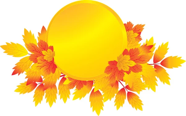 Marco de hojas de otoño — Archivo Imágenes Vectoriales