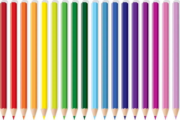 Bleistift-Regenbogen — Stockvektor