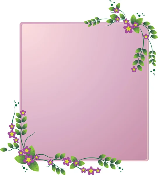 Cadre floral — Image vectorielle
