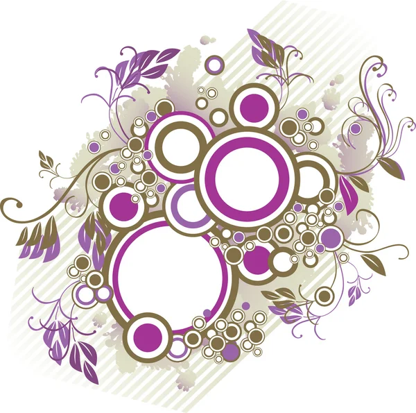 Grunge círculo violeta — Vetor de Stock