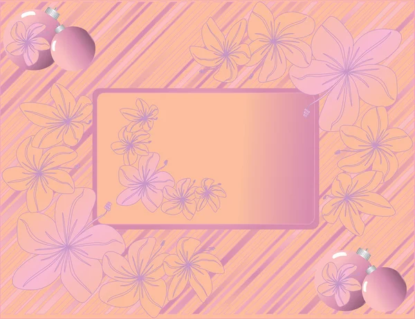 Boules de Noël violettes — Image vectorielle