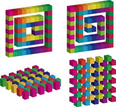 Cubes clipart