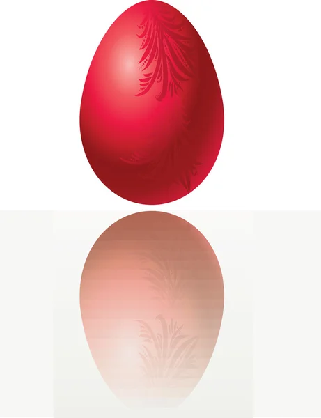 Red egg — Stock Vector